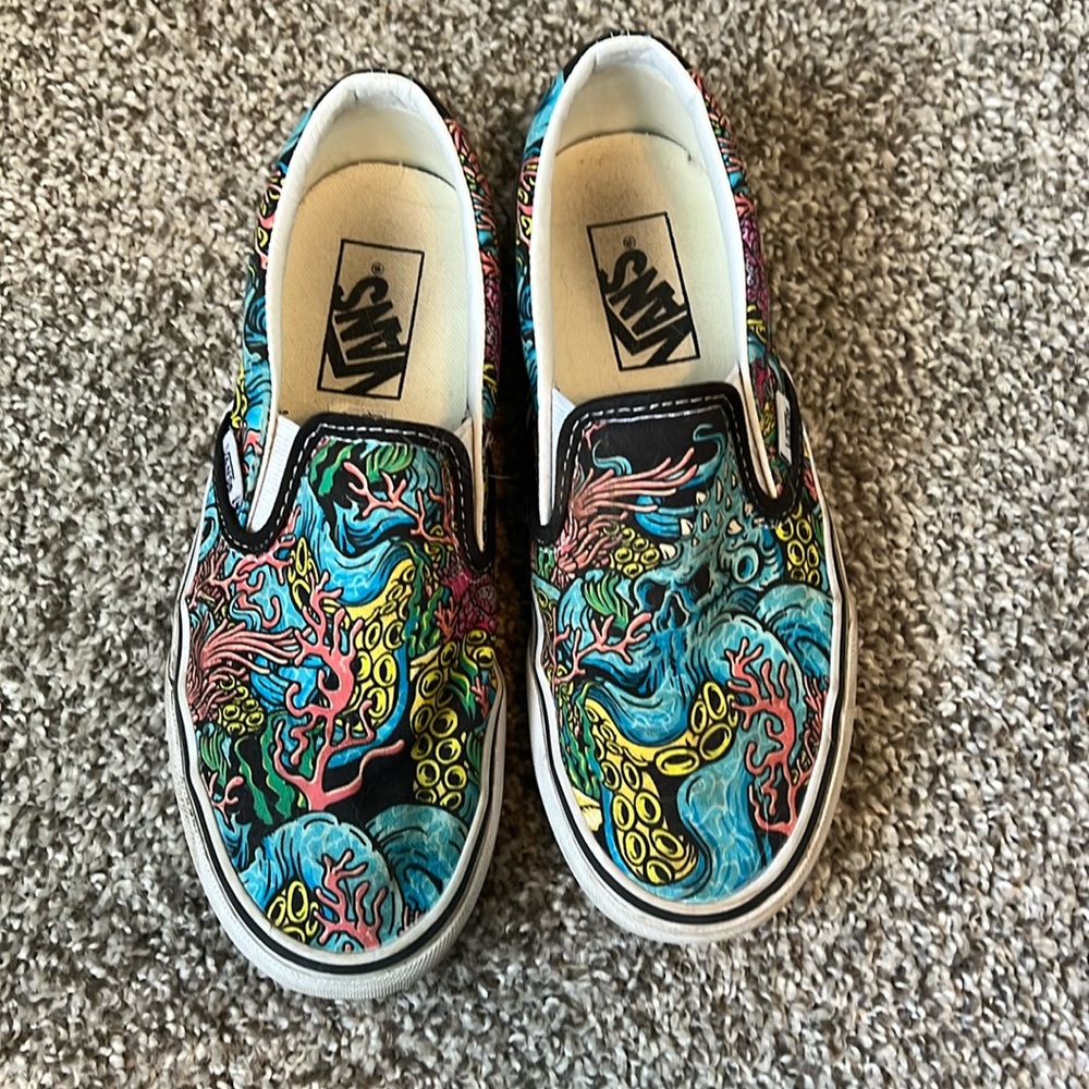 Boys vans slip ons